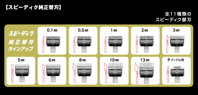 スピーディク 電気バリカン用 純正替刃